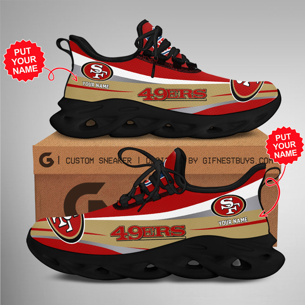JWFancy San Francisco 49ers Max Soul Shoes Sneakers For Men And Women