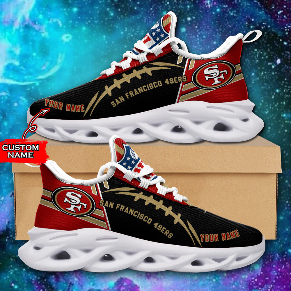 JWFancy San Francisco 49ers Max Soul Shoes Sneakers For Men And Women