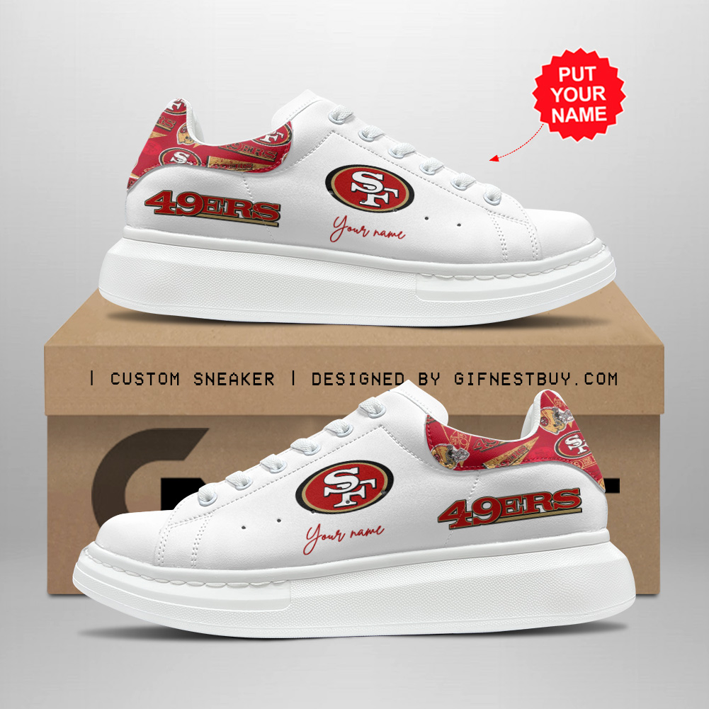 JWFancy San Francisco 49ers McQueen Sneakers Shoes For Men And Women