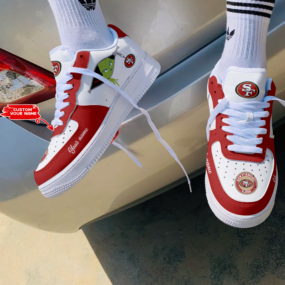 JWFancy San Francisco 49ers NFL Air Low-Top Sneakers Shoes For Men And Women