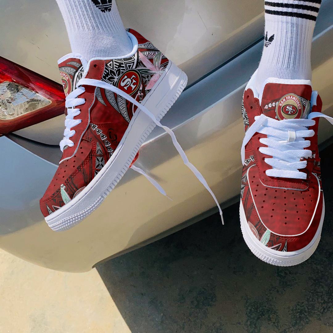 JWFancy San Francisco 49ers NFL Air Low-Top Sneakers Shoes For Men And Women