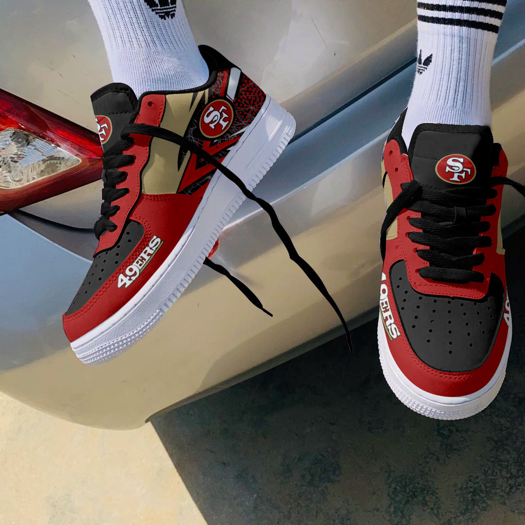 JWFancy San Francisco 49ers NFL Air Low-Top Sneakers Shoes For Men And Women