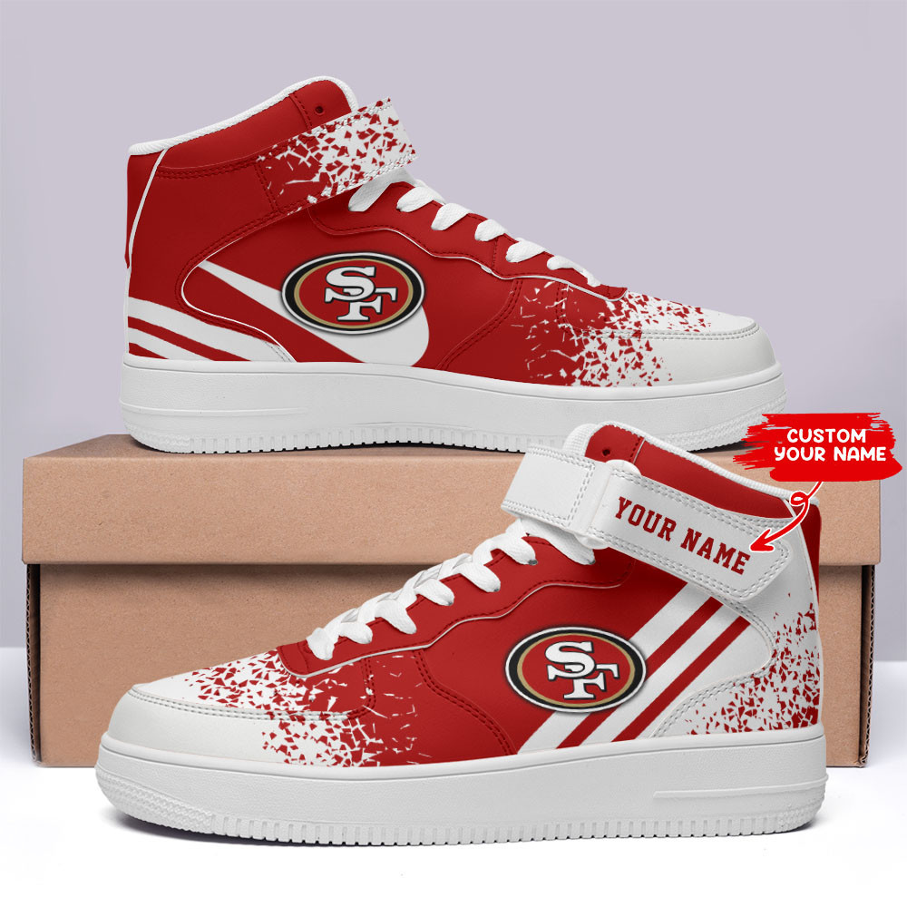 JWFancy San Francisco 49ers NFL Air Low-Top Sneakers Shoes For Men And Women