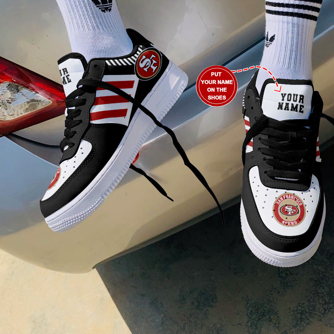 JWFancy San Francisco 49ers NFL Air Low-Top Sneakers Shoes For Men And Women