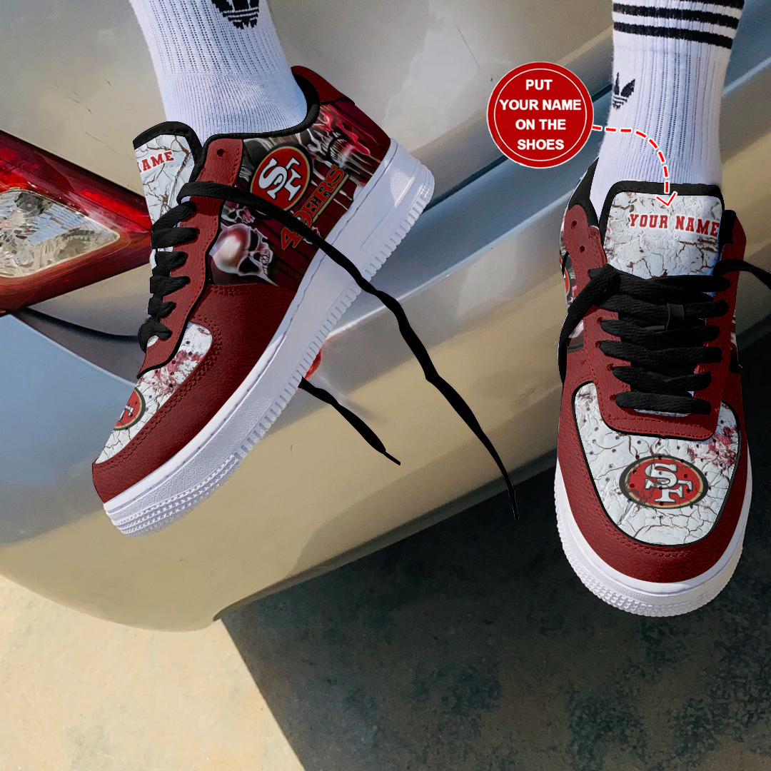 JWFancy San Francisco 49ers NFL Air Low-Top Sneakers Shoes For Men And Women