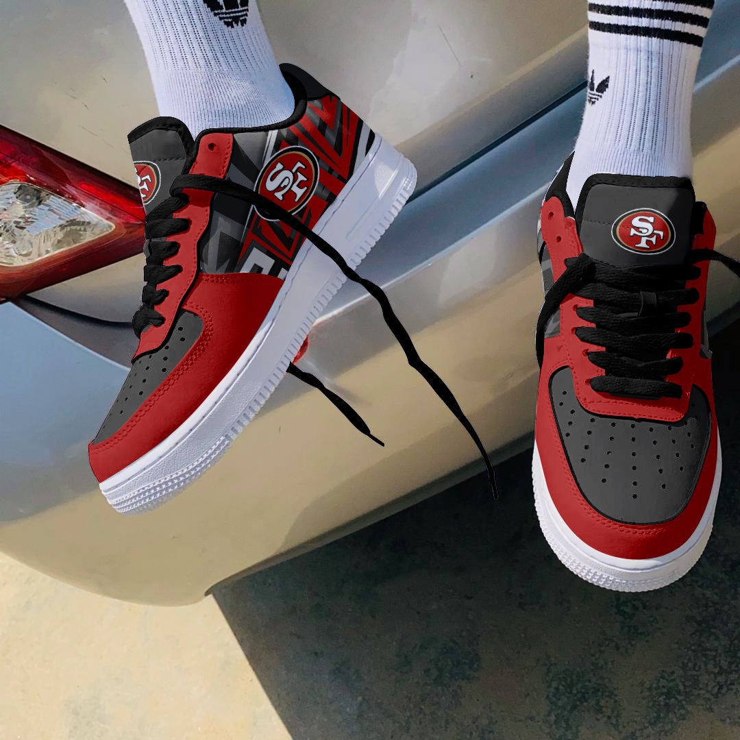 JWFancy San Francisco 49ers NFL Air Low-Top Sneakers Shoes For Men And Women