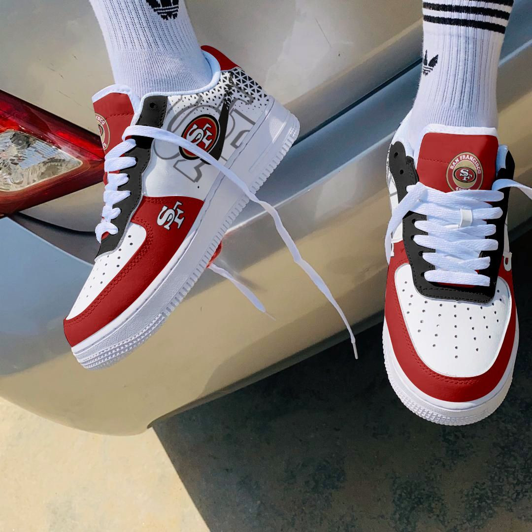 JWFancy San Francisco 49ers NFL Air Low-Top Sneakers Shoes For Men And Women