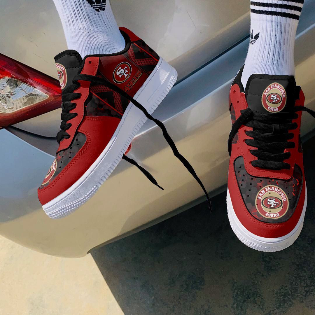 JWFancy San Francisco 49ers NFL Air Low-Top Sneakers Shoes For Men And Women