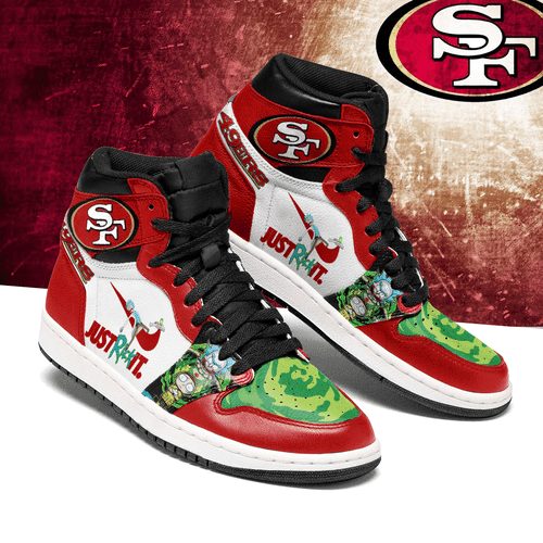 JWFancy San Francisco 49ers NFL AJ1 High Sneakers Shoes For Men And Women
