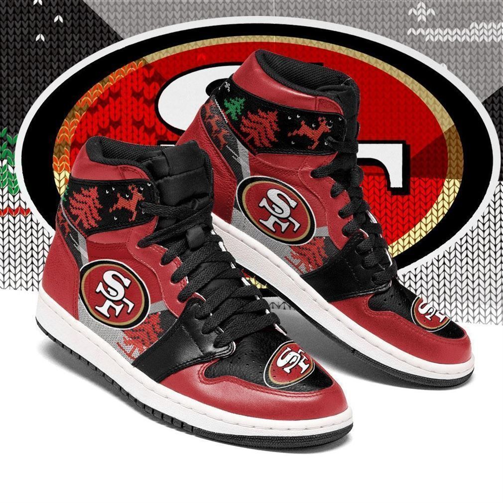 JWFancy San Francisco 49ers NFL AJ1 High Sneakers Shoes For Men And Women