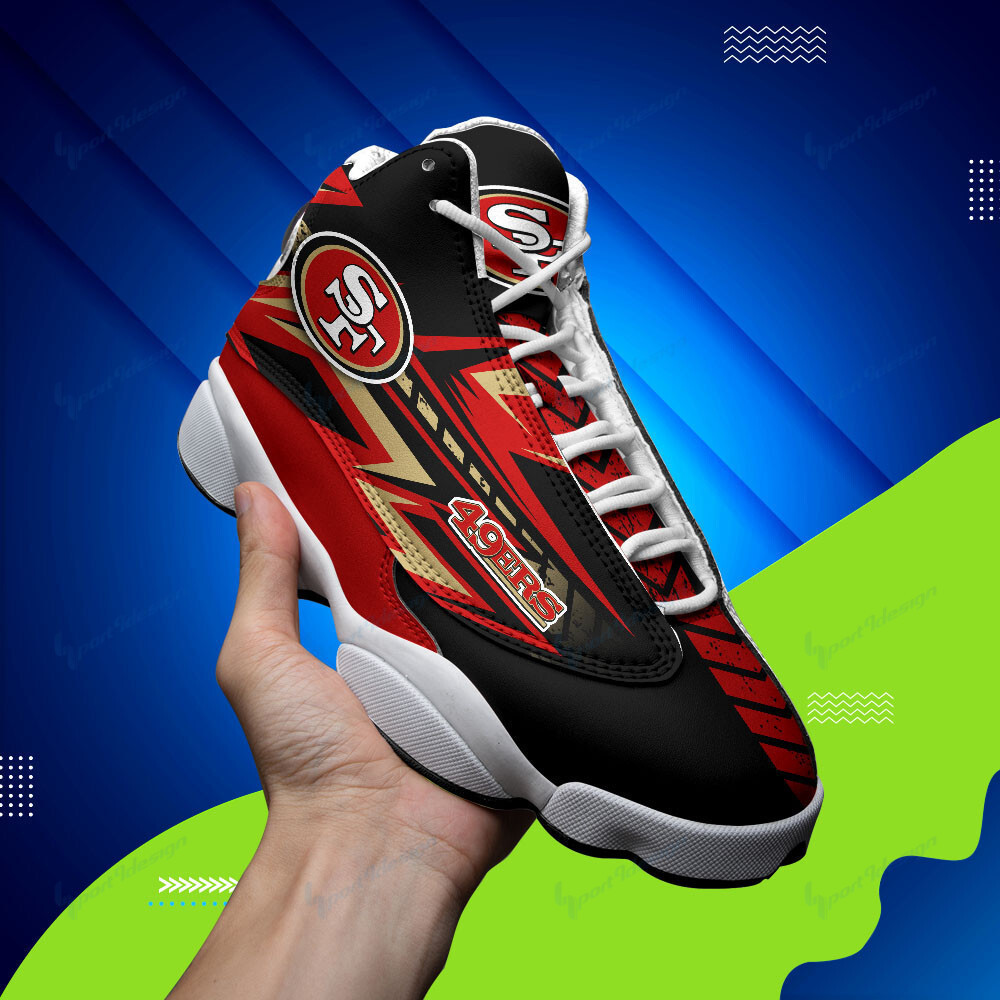 JWFancy San Francisco 49ers NFL AJ13 Sneakers Shoes For Men And Women