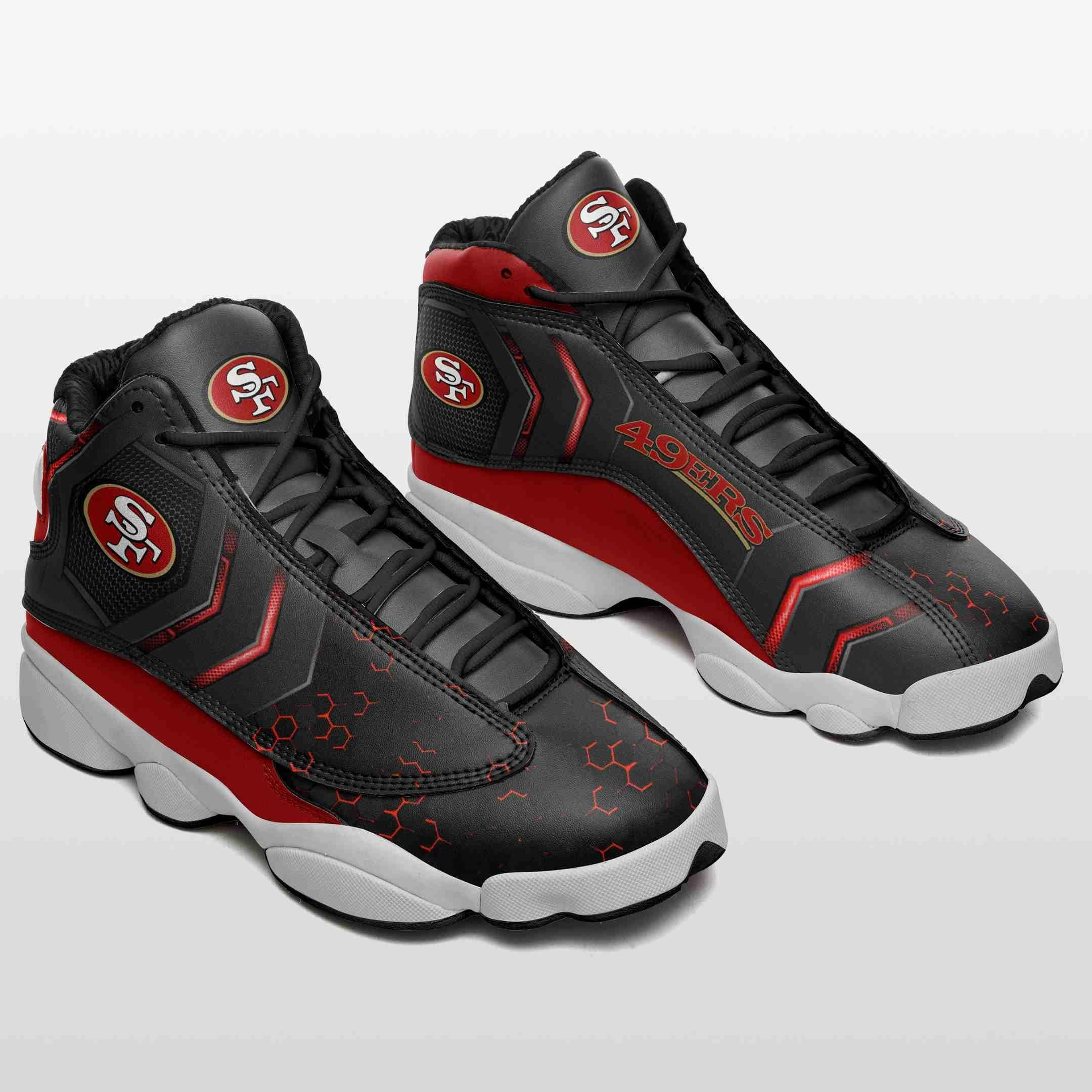 JWFancy San Francisco 49ers NFL AJ13 Sneakers Shoes For Men And Women