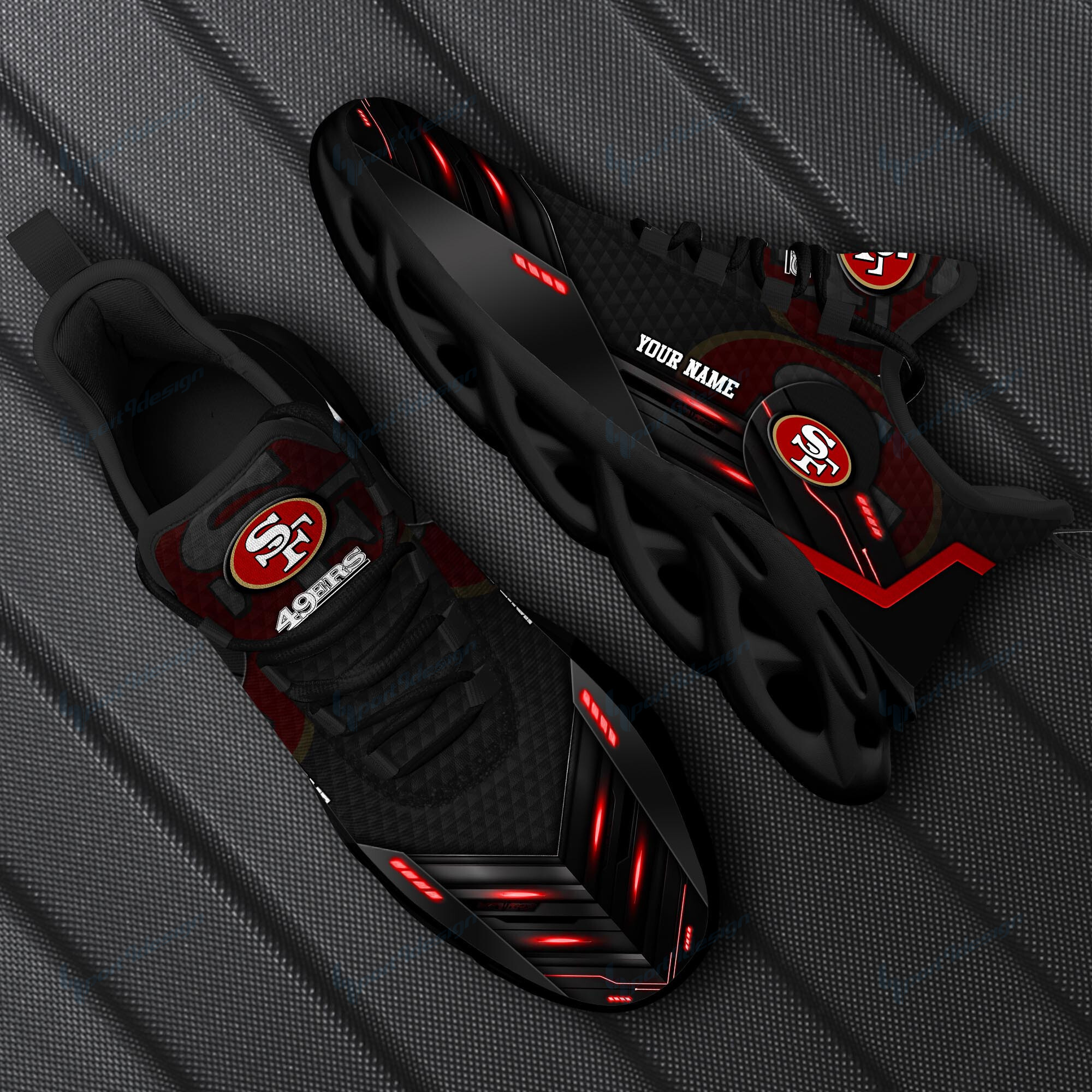 JWFancy San Francisco 49ers NFL Max Soul Shoes Sneakers For Men And Women