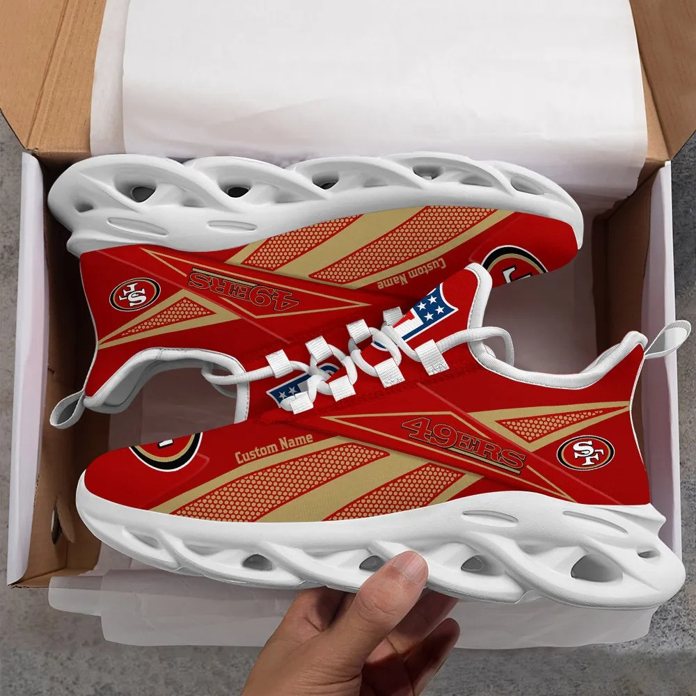 JWFancy San Francisco 49ers NFL Max Soul Shoes Sneakers For Men And Women