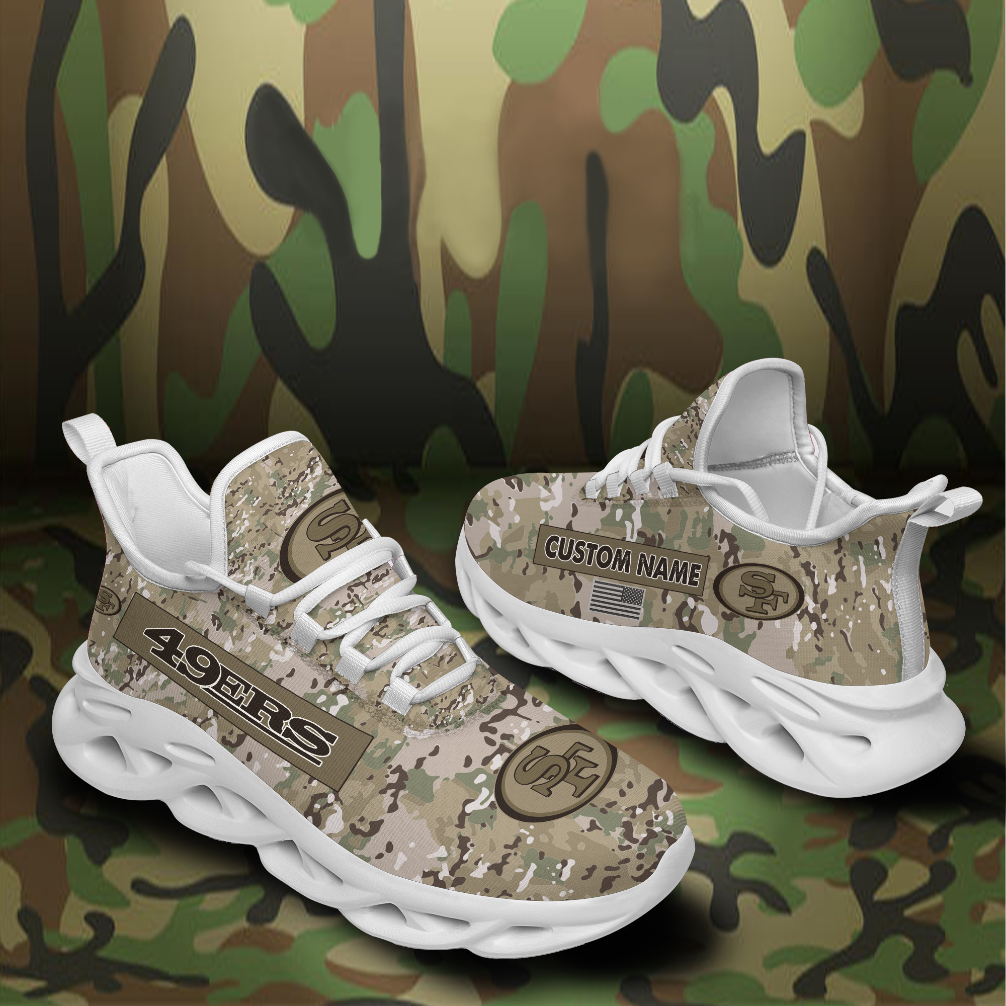 JWFancy San Francisco 49ers NFL Max Soul Shoes Sneakers For Men And Women