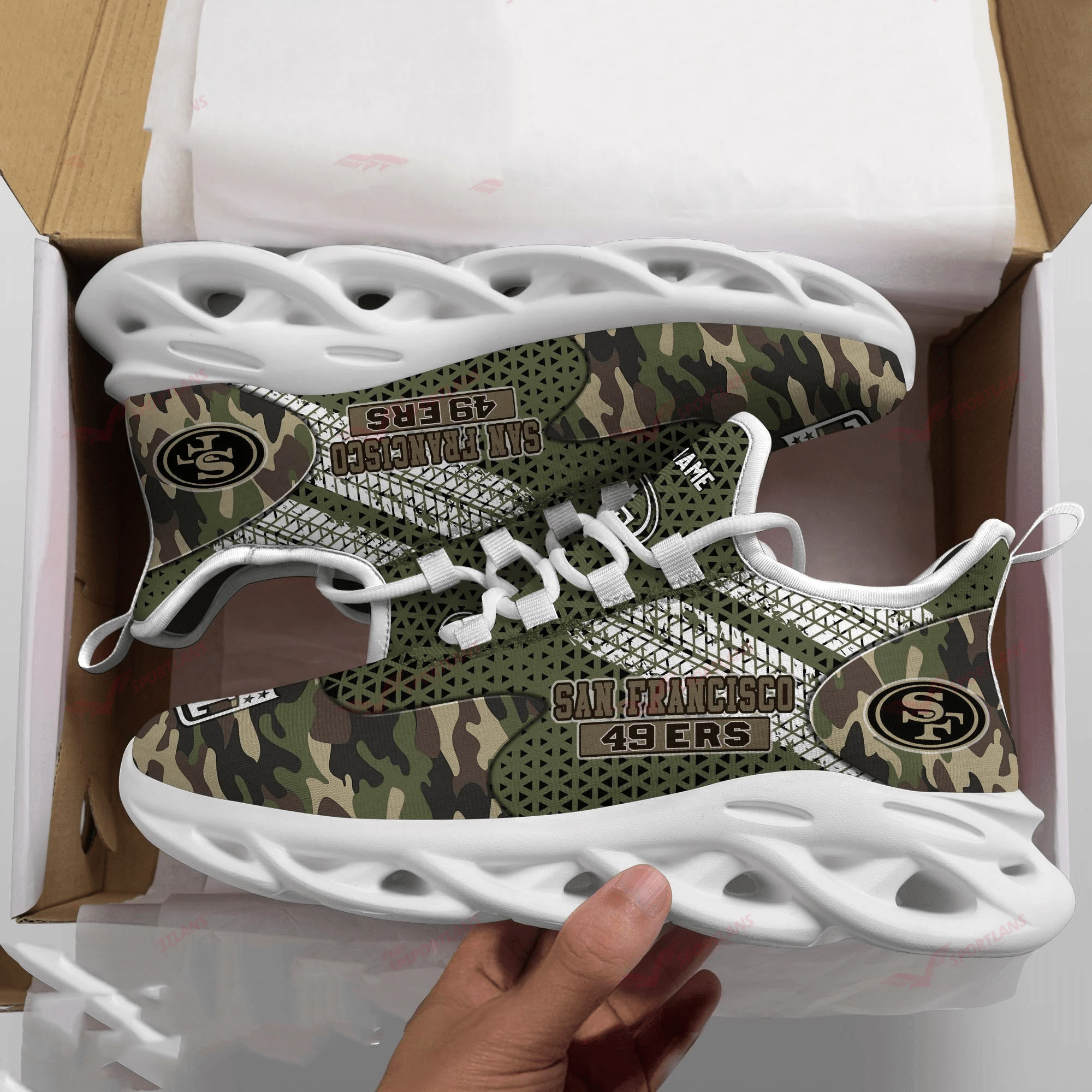 JWFancy San Francisco 49ers NFL Max Soul Shoes Sneakers For Men And Women