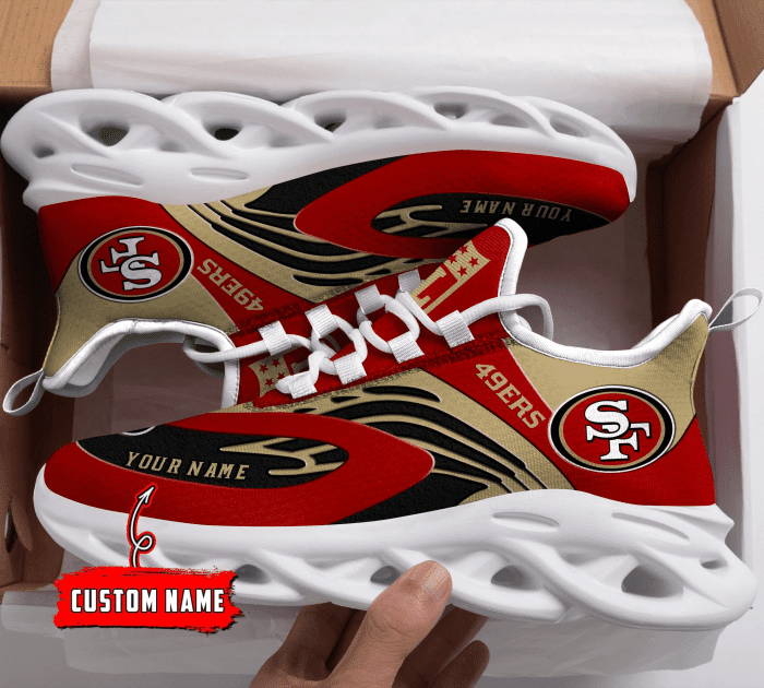 JWFancy San Francisco 49ers NFL Max Soul Shoes Sneakers For Men And Women
