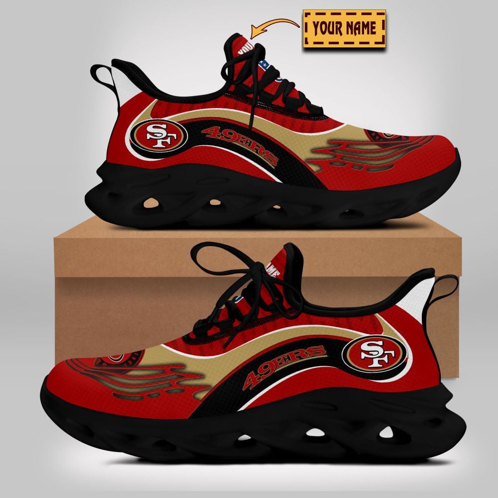 JWFancy San Francisco 49ers NFL Max Soul Shoes Sneakers For Men And Women