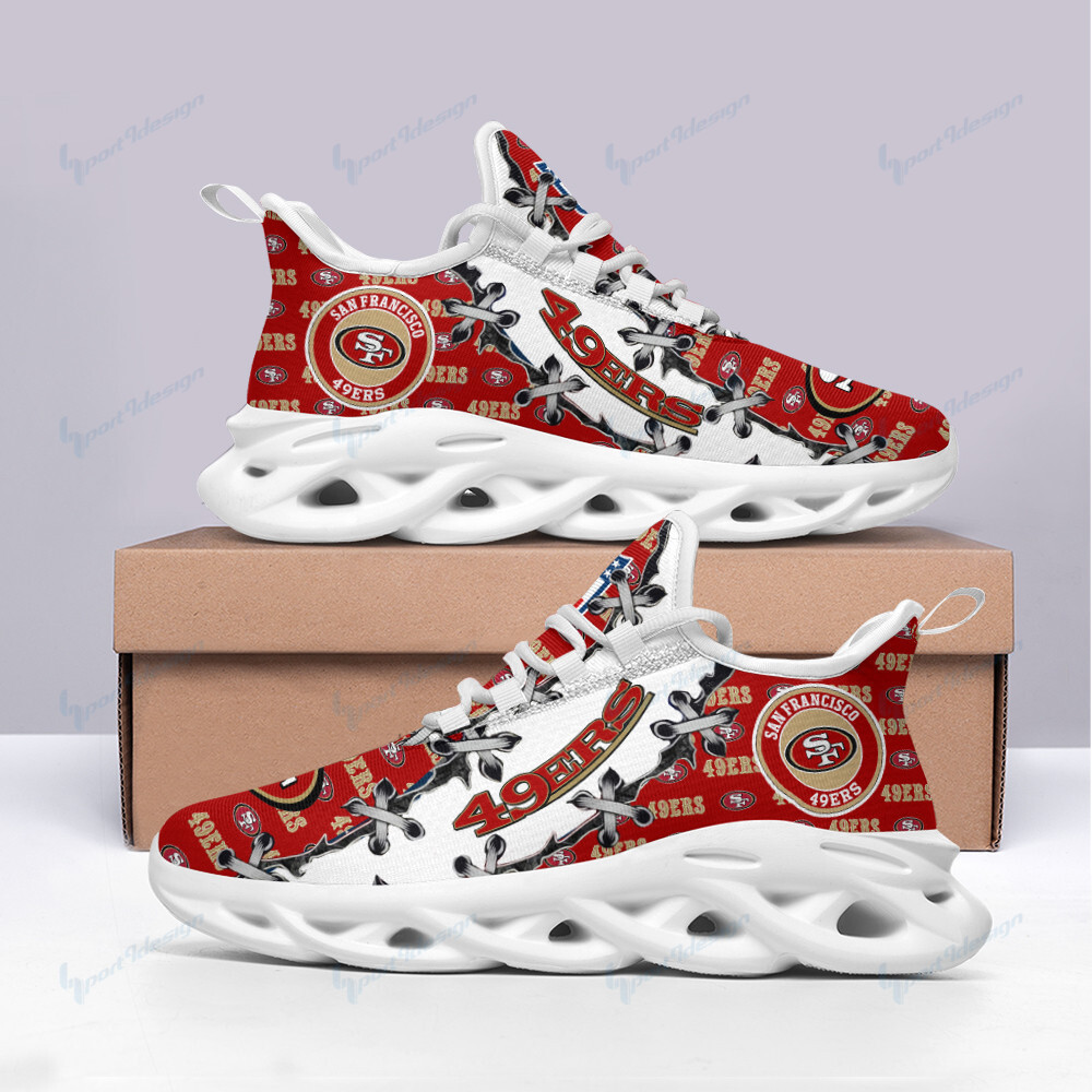 JWFancy San Francisco 49ers NFL Max Soul Shoes Sneakers For Men And Women