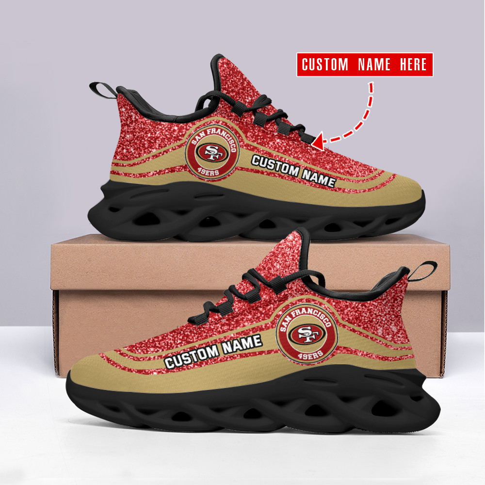 JWFancy San Francisco 49ers NFL Max Soul Shoes Sneakers For Men And Women