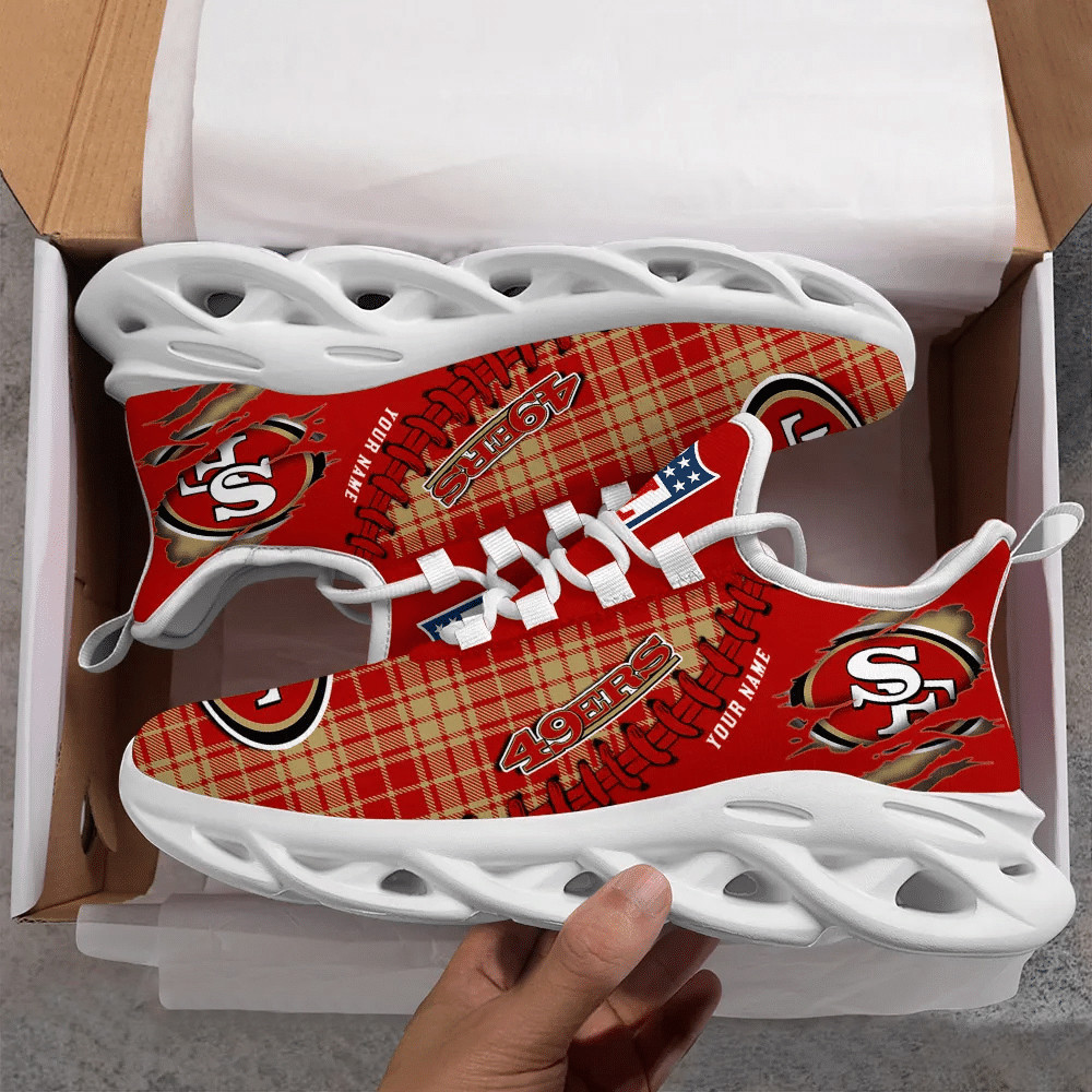 JWFancy San Francisco 49ers NFL Max Soul Shoes Sneakers For Men And Women