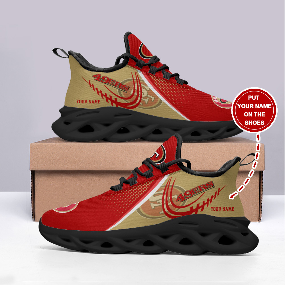 JWFancy San Francisco 49ers NFL Max Soul Shoes Sneakers For Men And Women