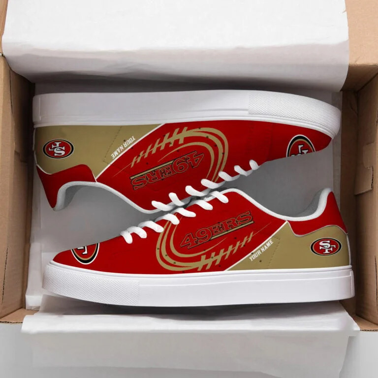 JWFancy San Francisco 49ers Skate Stan Shoes Sneakes For Men And Women