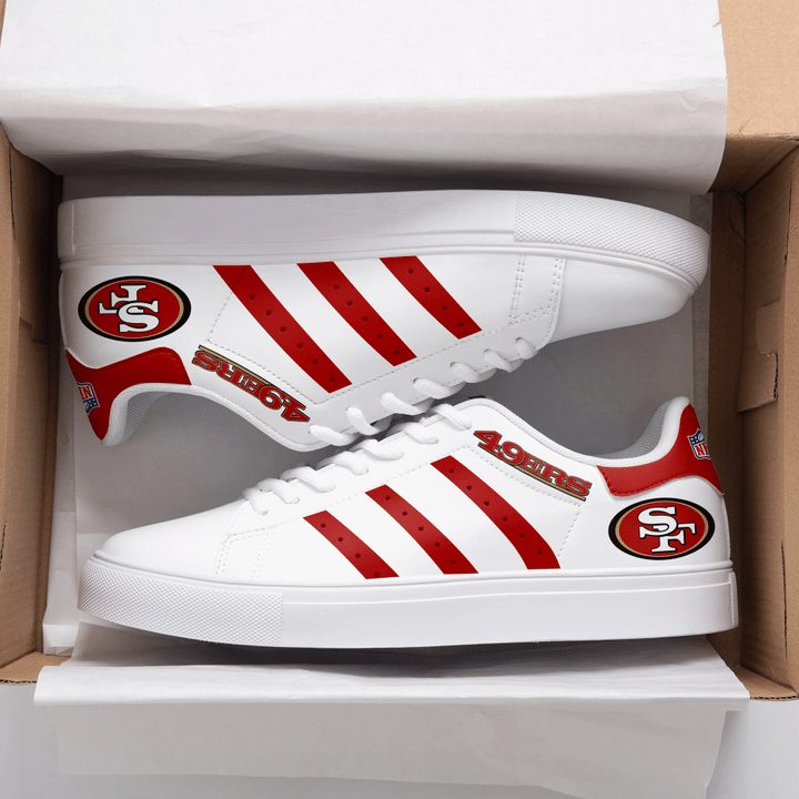 JWFancy San Francisco 49ers Skate Stan Shoes Sneakes For Men And Women