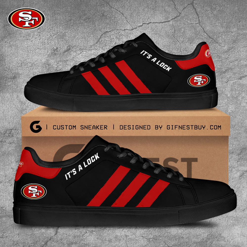 JWFancy San Francisco 49ers Skate Stan Shoes Sneakes For Men And Women