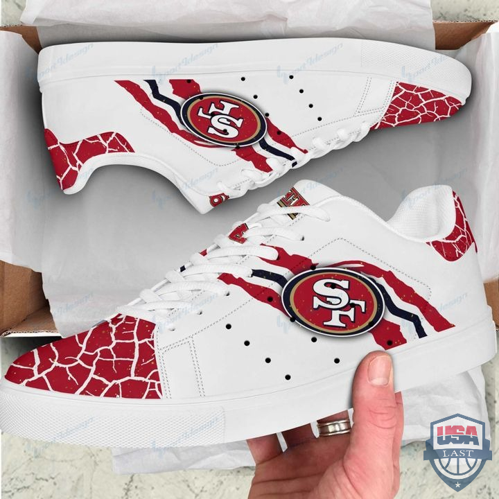 JWFancy San Francisco 49ers Skate Stan Shoes Sneakes For Men And Women