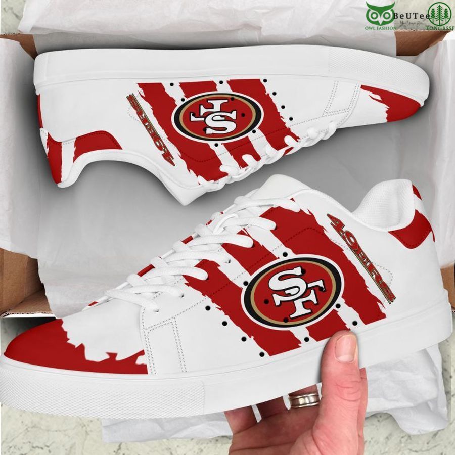 JWFancy San Francisco 49ers Skate Stan Shoes Sneakes For Men And Women