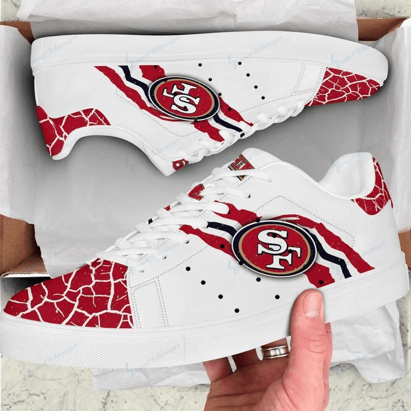 JWFancy San Francisco 49ers Skate Stan Shoes Sneakes For Men And Women
