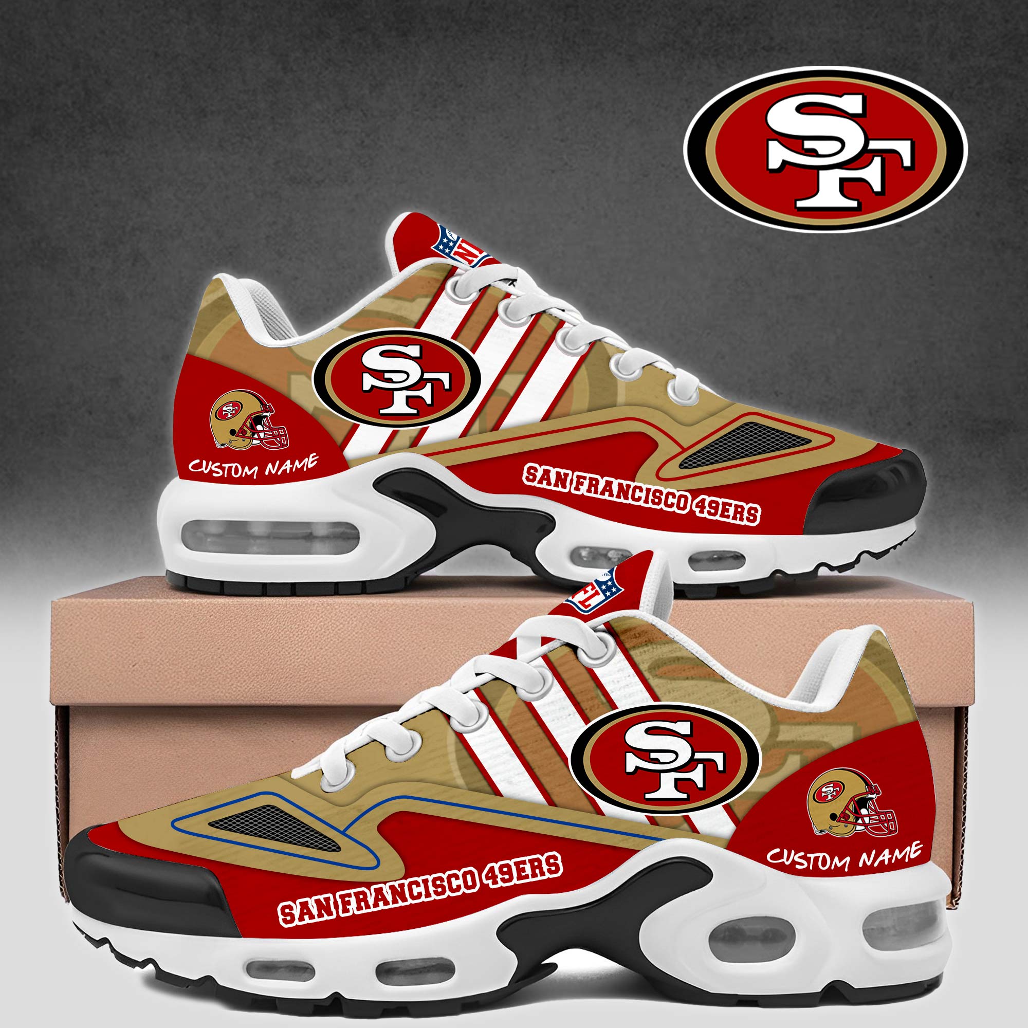 JWFancy San Francisco 49ers TN Shoes Sneakers For Men And Women
