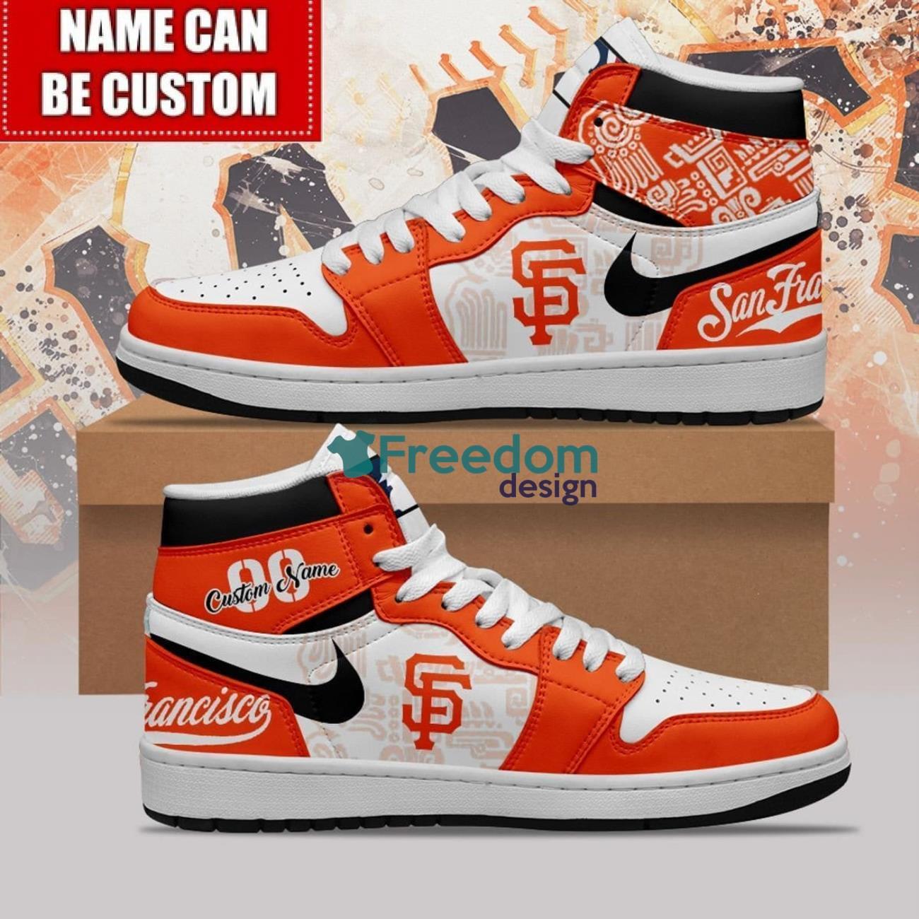 JWFancy San Francisco Giants AJ1 High Sneakers Shoes For Men And Women