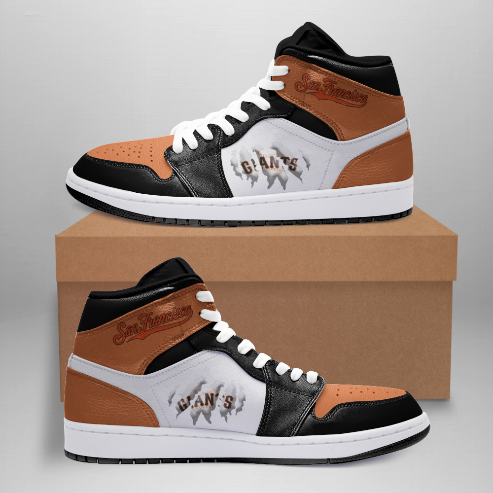 JWFancy San Francisco Giants AJ1 High Sneakers Shoes For Men And Women