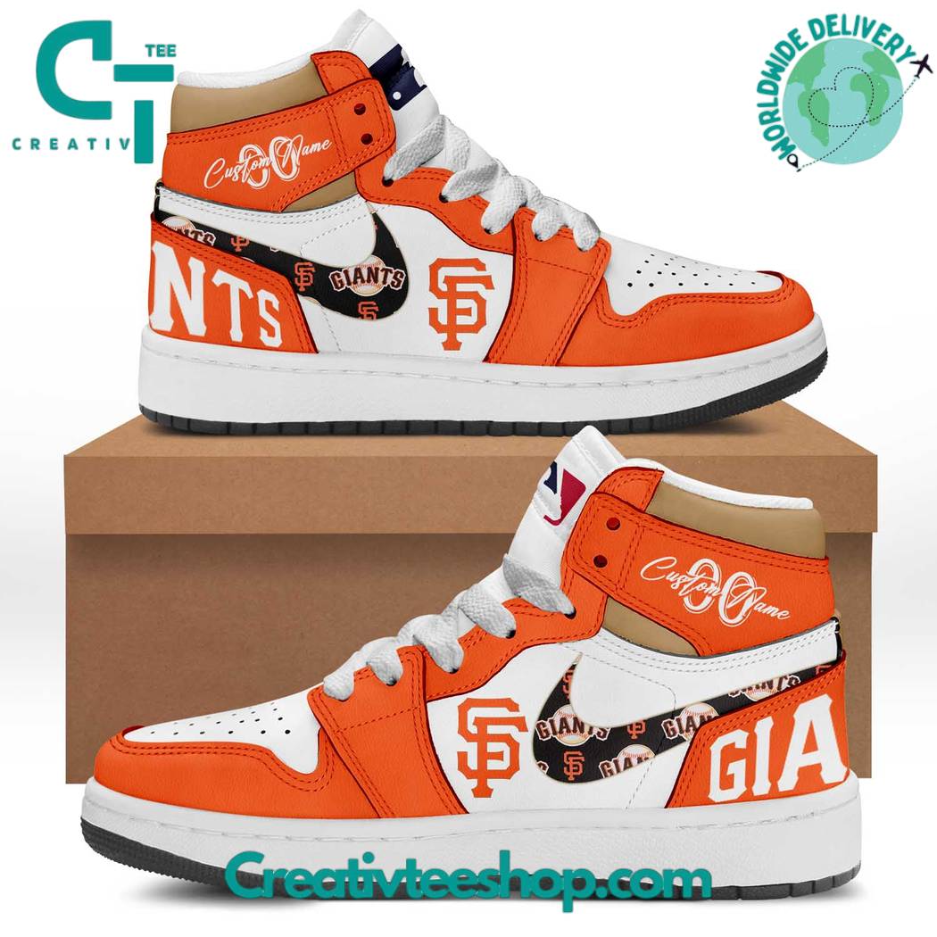 JWFancy San Francisco Giants AJ1 High Sneakers Shoes For Men And Women