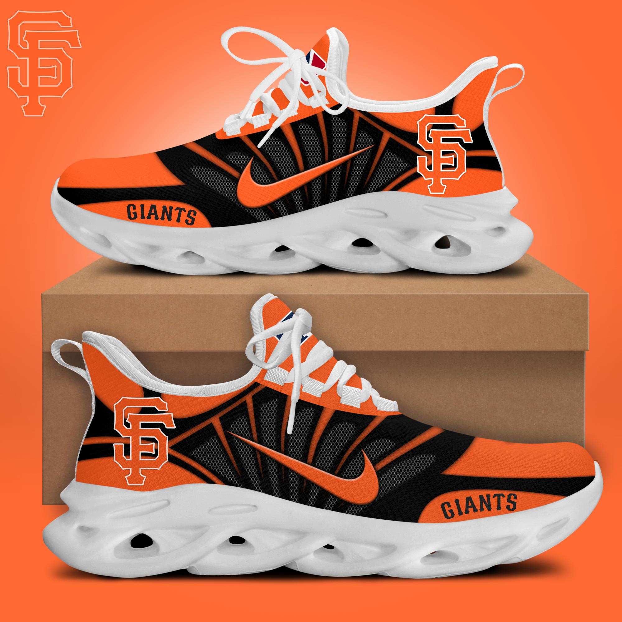 JWFancy San Francisco Giants Max Soul Shoes Sneakers For Men And Women