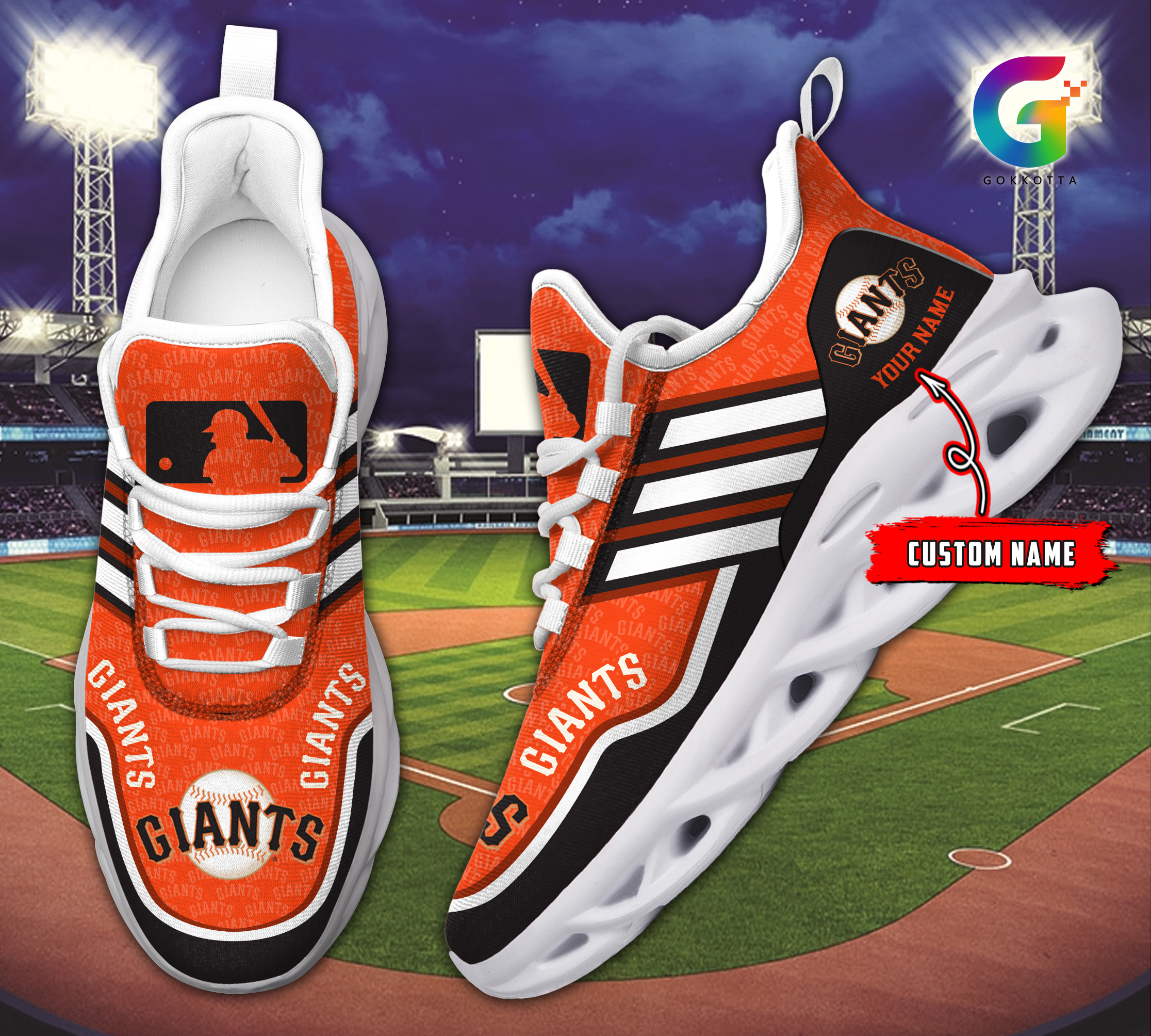 JWFancy San Francisco Giants MLB Max Soul Shoes Sneakers For Men And Women