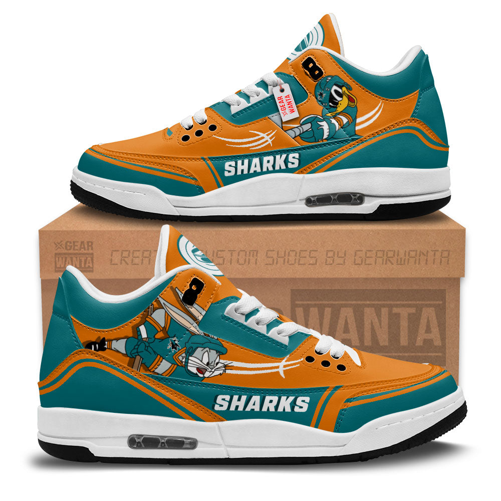 JWFancy San Jose Sharks AJ3 Sneakers Shoes For Men And Women