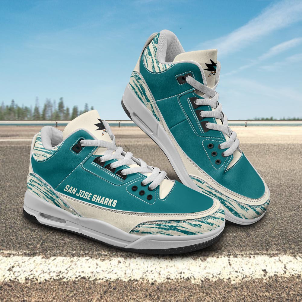 JWFancy San Jose Sharks AJ3 Sneakers Shoes For Men And Women