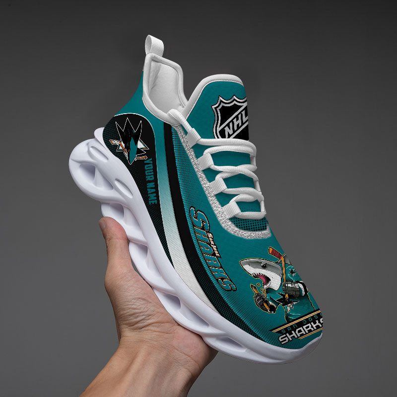 JWFancy San Jose Sharks Max Soul Shoes Sneakers For Men And Women