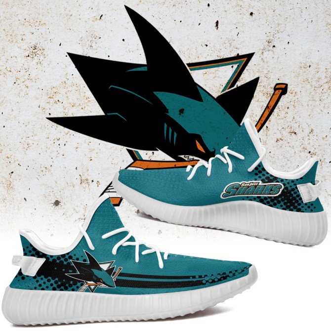 JWFancy San Jose Sharks Yeezy Boost Shoes For Men And Women
