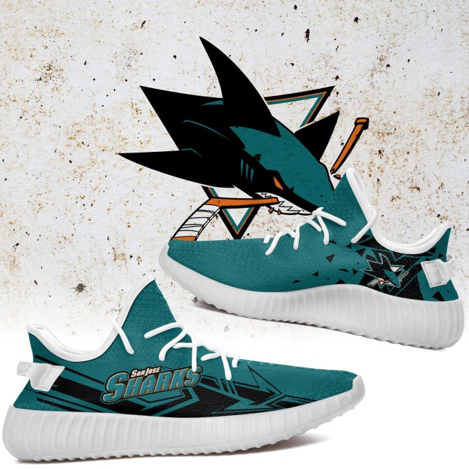 JWFancy San Jose Sharks Yeezy Boost Shoes For Men And Women