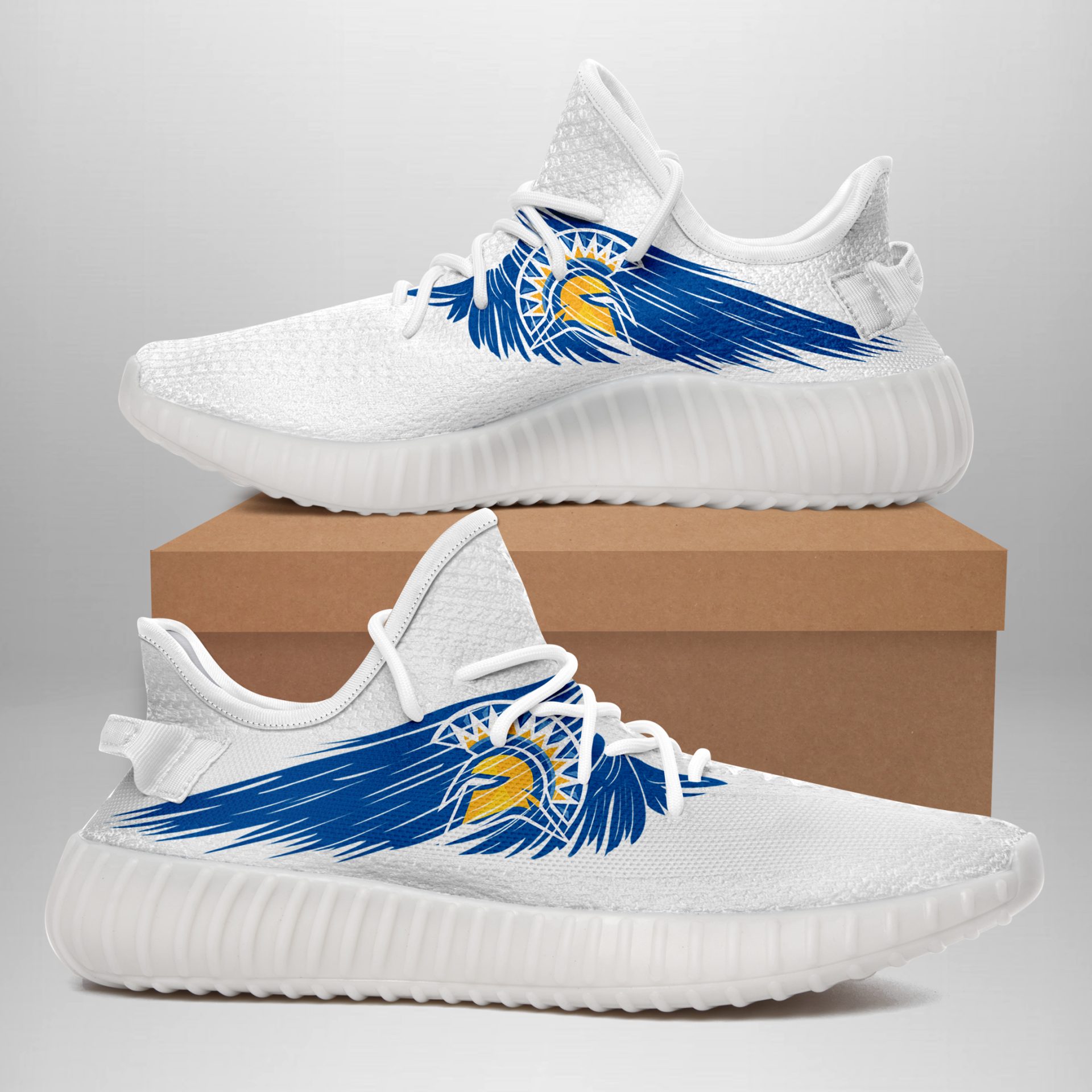 JWFancy San Jose State Spartans Yeezy Boost Shoes For Men And Women
