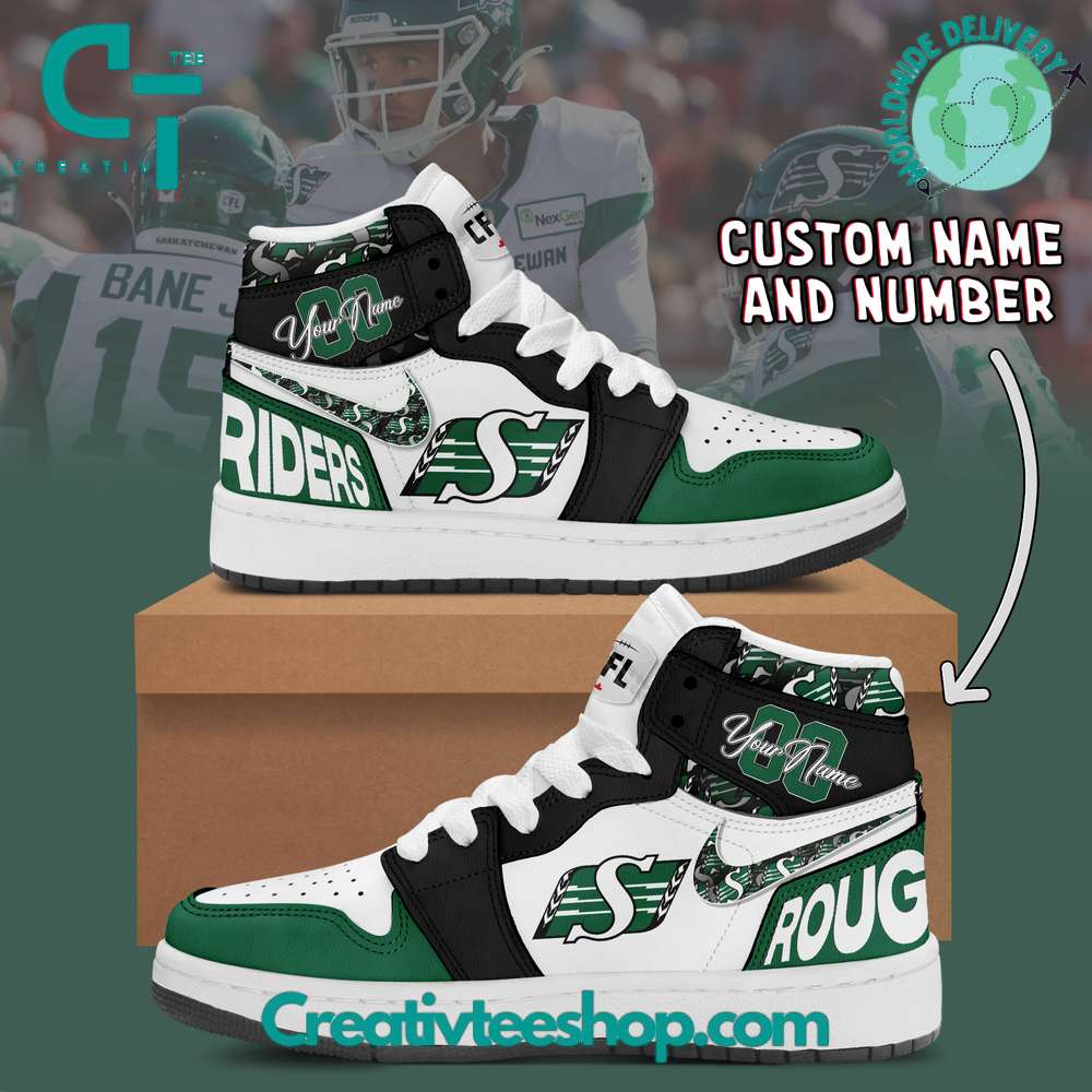 JWFancy Saskatchewan Roughriders AJ1 High Sneakers Shoes For Men And Women