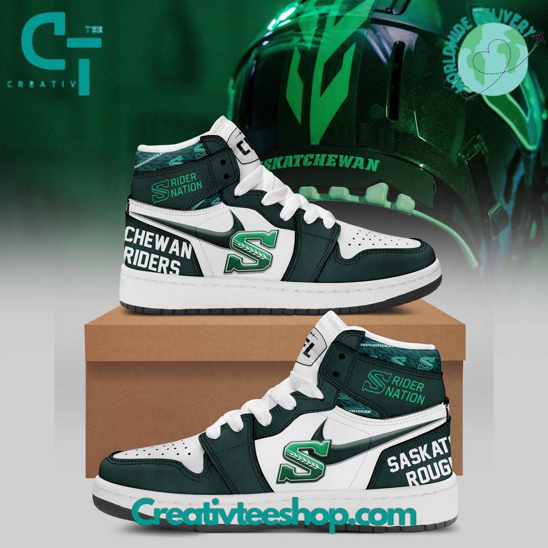 JWFancy Saskatchewan Roughriders AJ1 High Sneakers Shoes For Men And Women