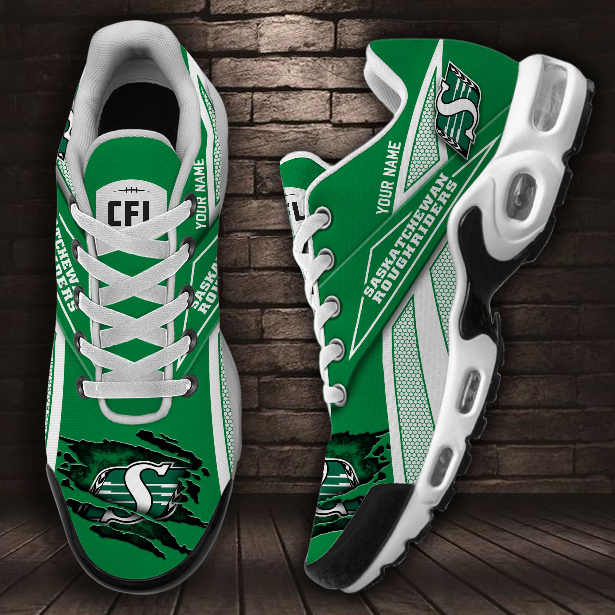 JWFancy Saskatchewan Roughriders TN Shoes Sneakers For Men And Women