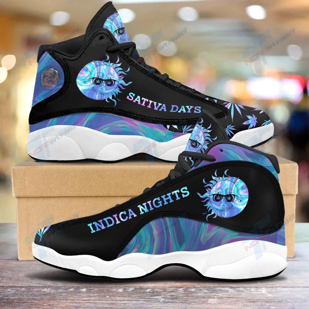 JWFancy Sativa Days Indica Nights AJ13 Sneakers Shoes For Men And Women