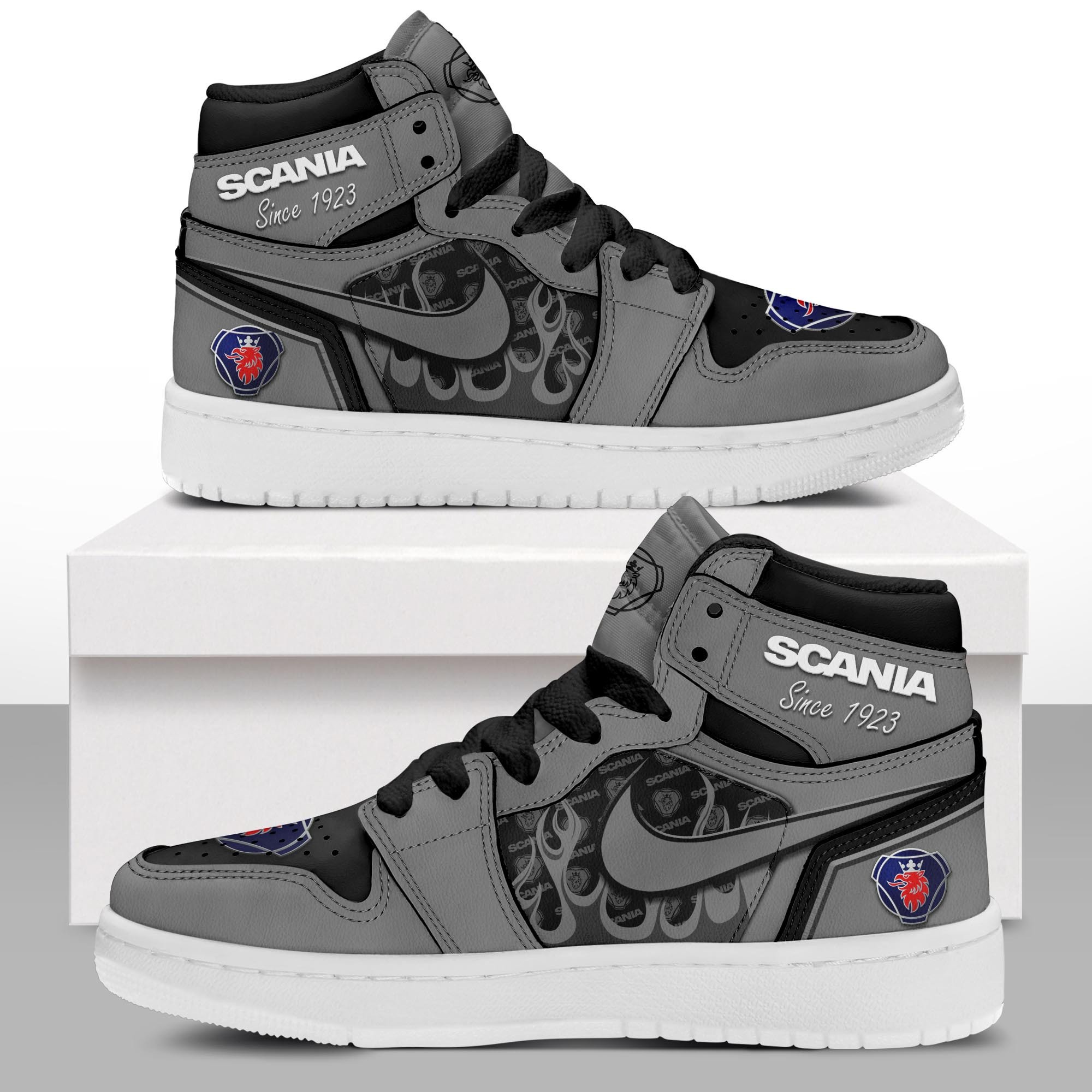 JWFancy Scania AJ1 High Sneakers Shoes For Men And Women