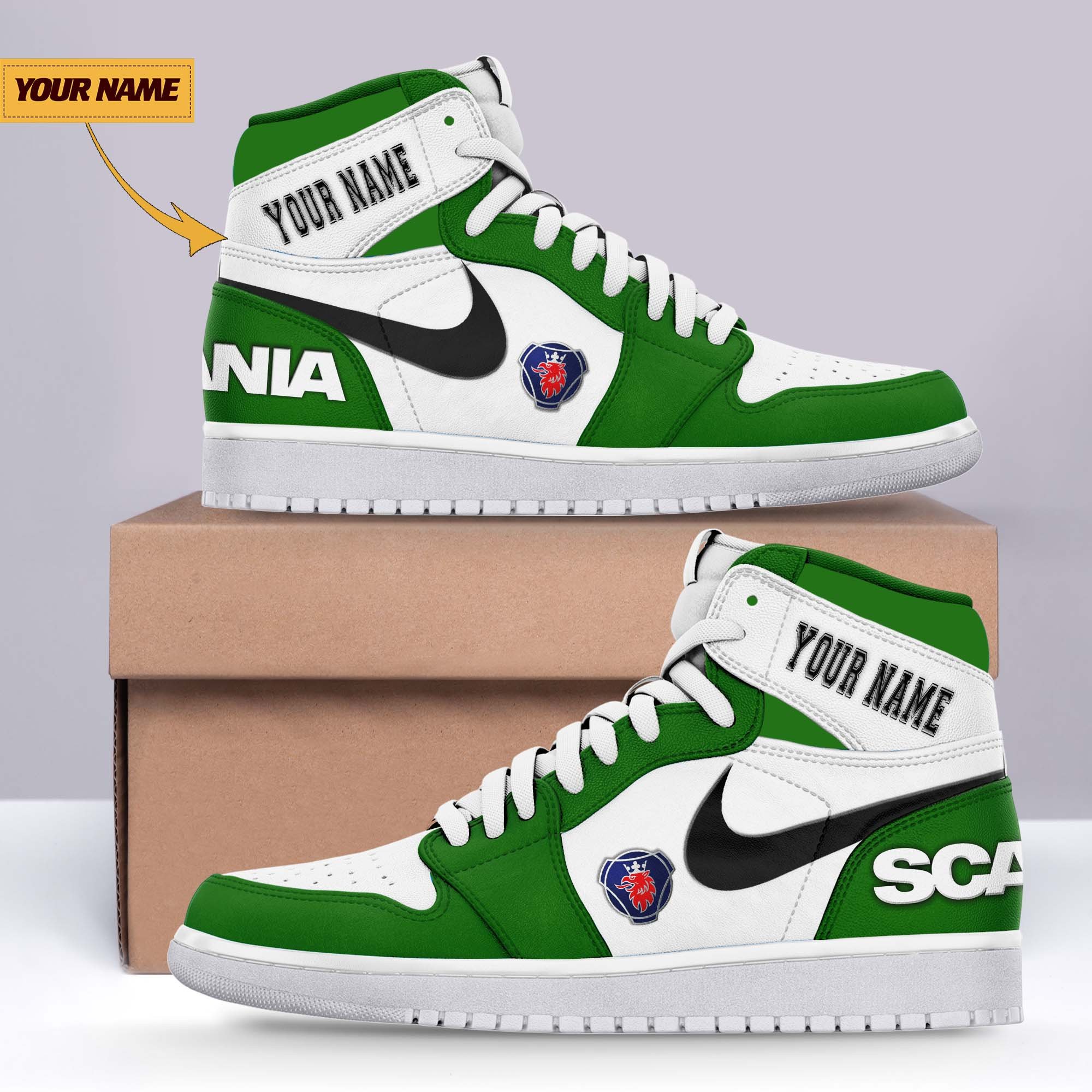 JWFancy Scania AJ1 High Sneakers Shoes For Men And Women